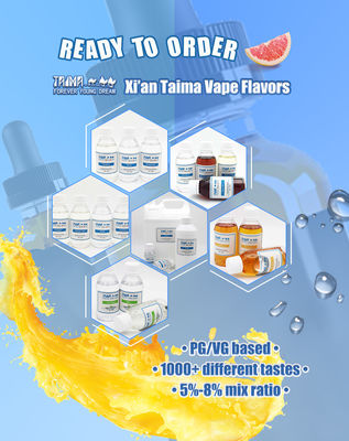 125ml/500ml/1L/2L/5L 병 부피 E 액체 5%-12% 혼합 비율과 CAS 58543-16-1을 가진 향신료