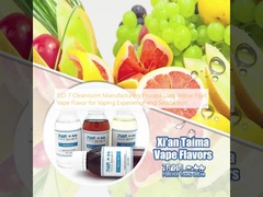 ISO 7 청정실 제조 과정 캄캄한 노란색 과일 vape 맛을 vape 경험과 만족을 위해